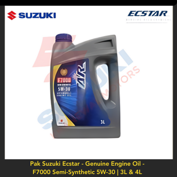 Pak Suzuki Ecstar - Genuine Engine Oil - F7000 Semi-Synthetic 5W-30 | 3L & 4L