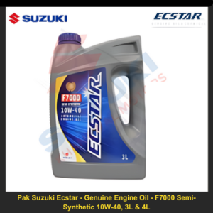 Pak Suzuki Ecstar - Genuine Engine Oil - F7000 Semi-Synthetic 10W-40, 3L & 4L