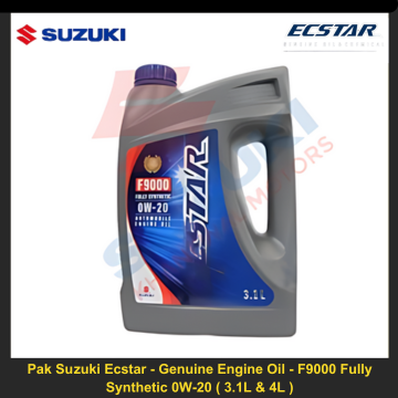 Pak Suzuki Ecstar - Genuine Engine Oil - F9000 Fully Synthetic 0W-20 ( 3.1L & 4L )